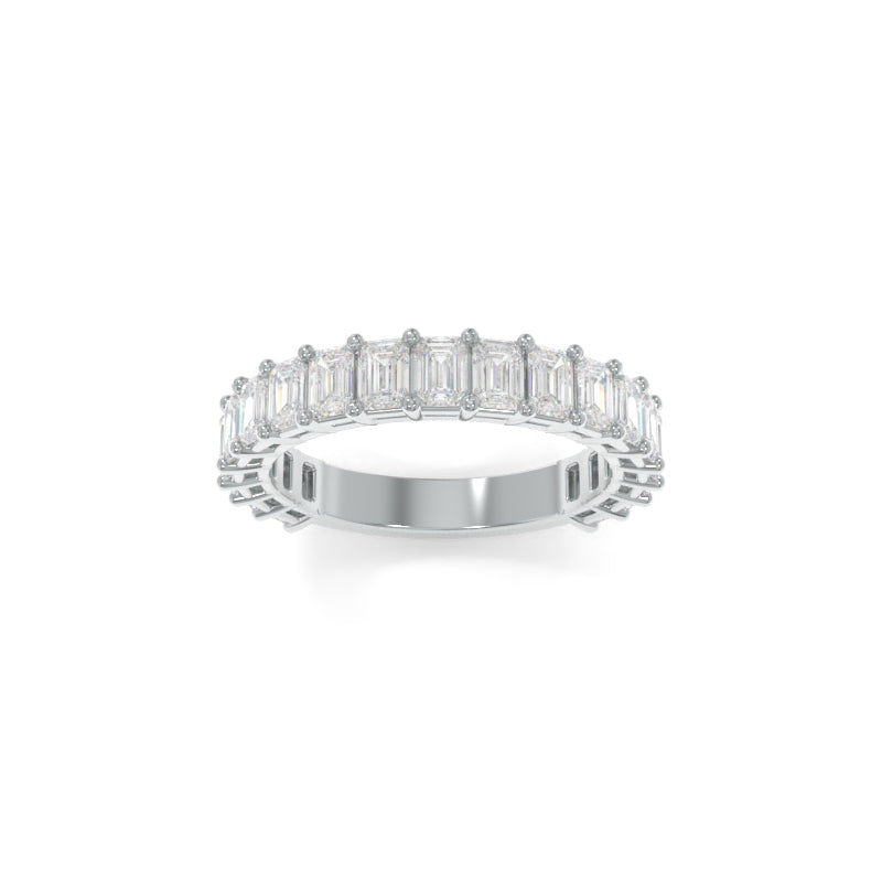 Maya Petite Band Emerald Lab Grown Diamond