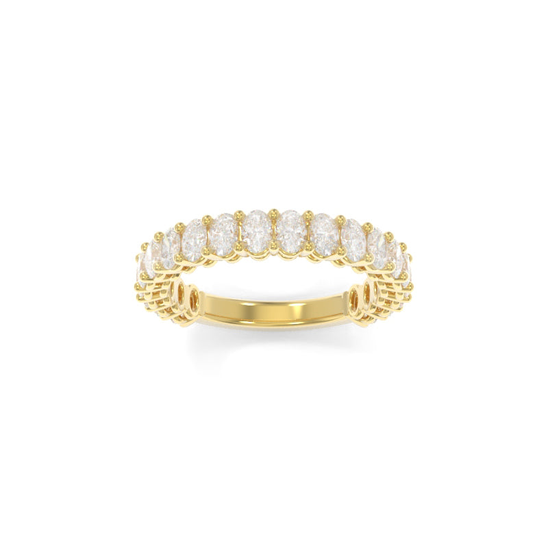 Maya Petite Band Oval Lab Grown Diamond