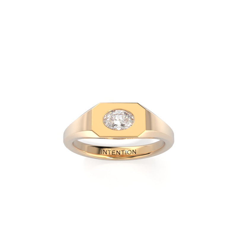 Intention Signet Ring - Oval