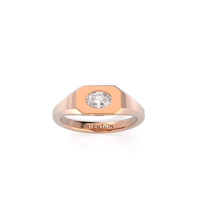 Intention Signet Ring - Oval
