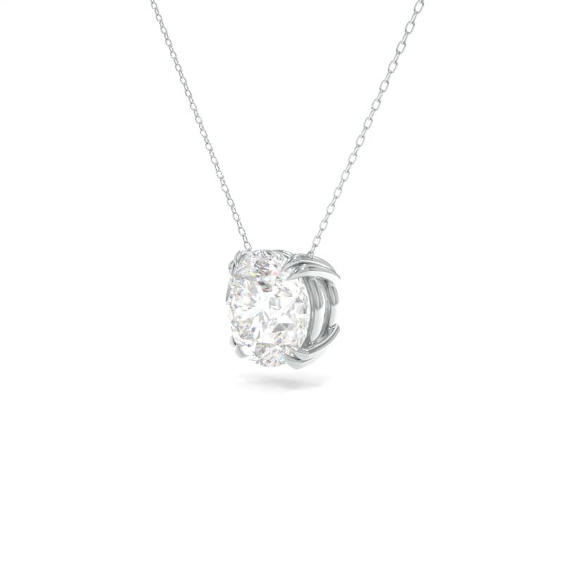 Rachel Necklace 1.00ctw Round Lab Grown Diamond - 18K White Gold