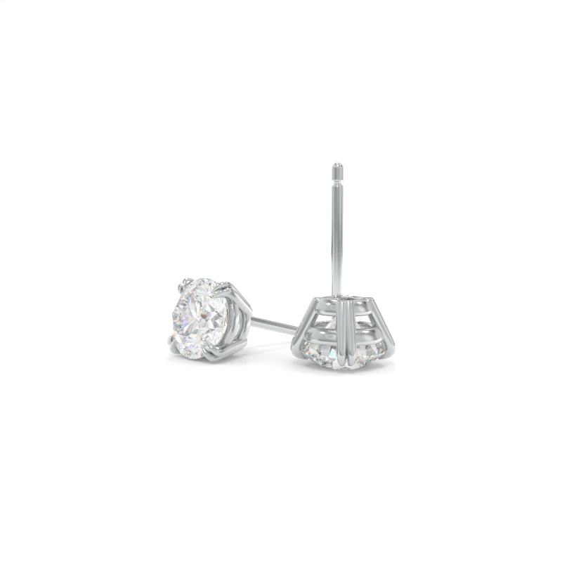 Rachel Studs Round Lab Grown Diamonds