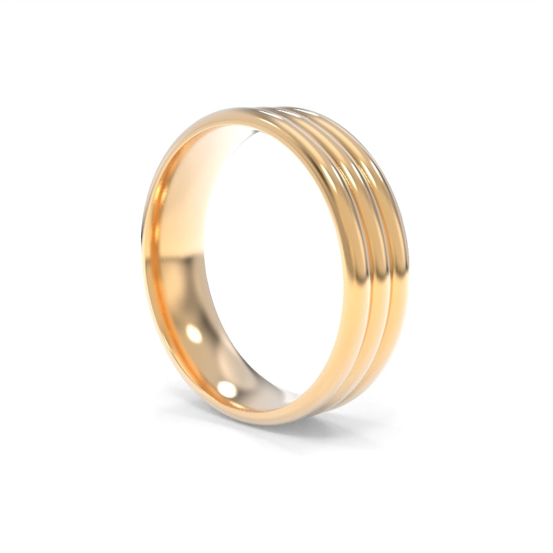 Ribbed Band Three Row