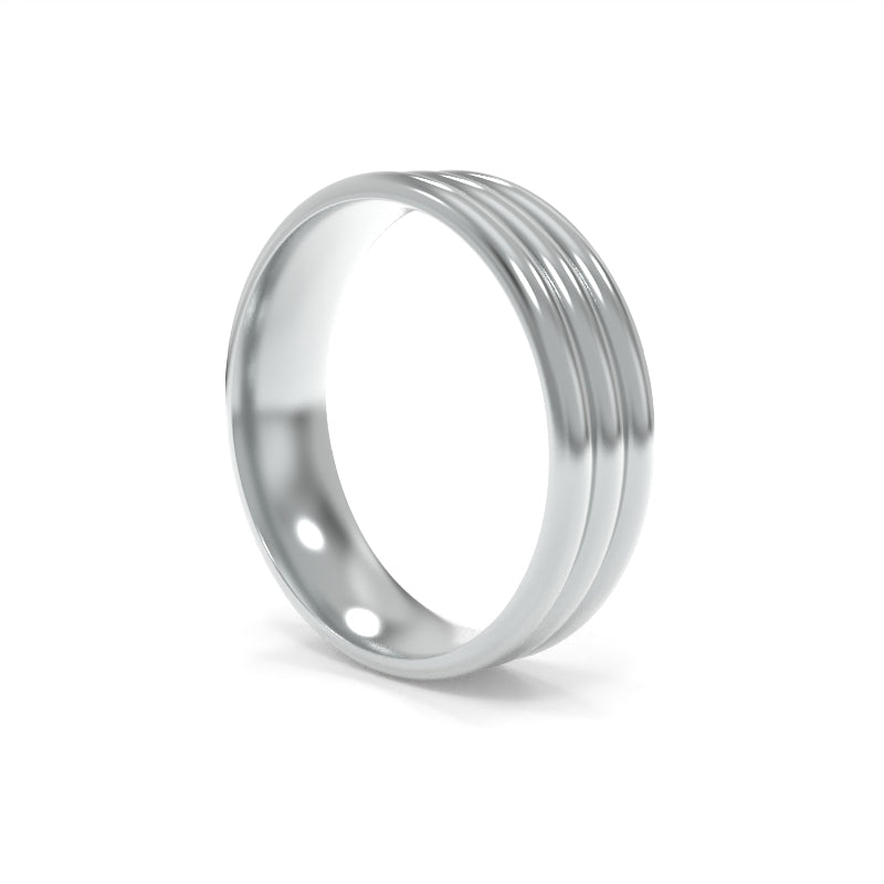 Horizontal Ribbed Bands Ribbed wedding band 60 photos - Vianawedding.com