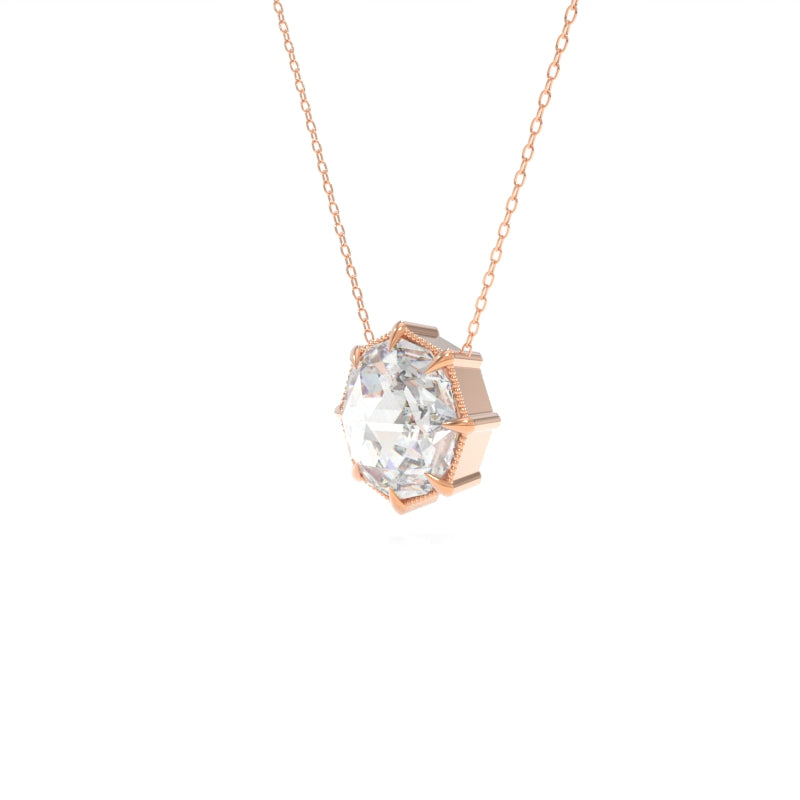 Baby Rose Cut Diamond Pendant