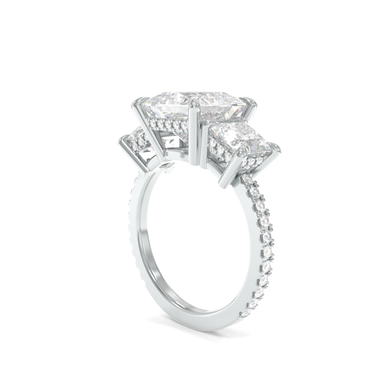 Solid Samantha Diamond Wedding Ring 0.24 Carat 6mm Comfort Fit