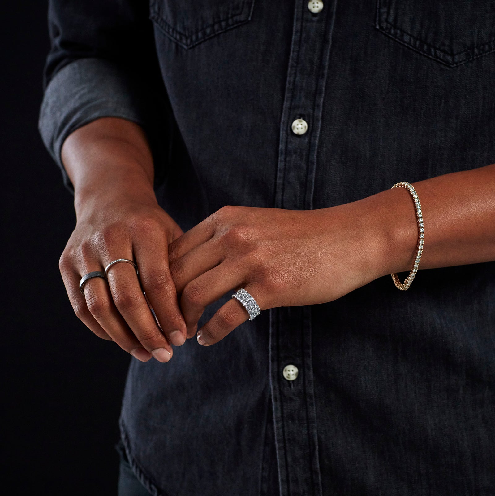 Stevie Band Lab Grown Diamond