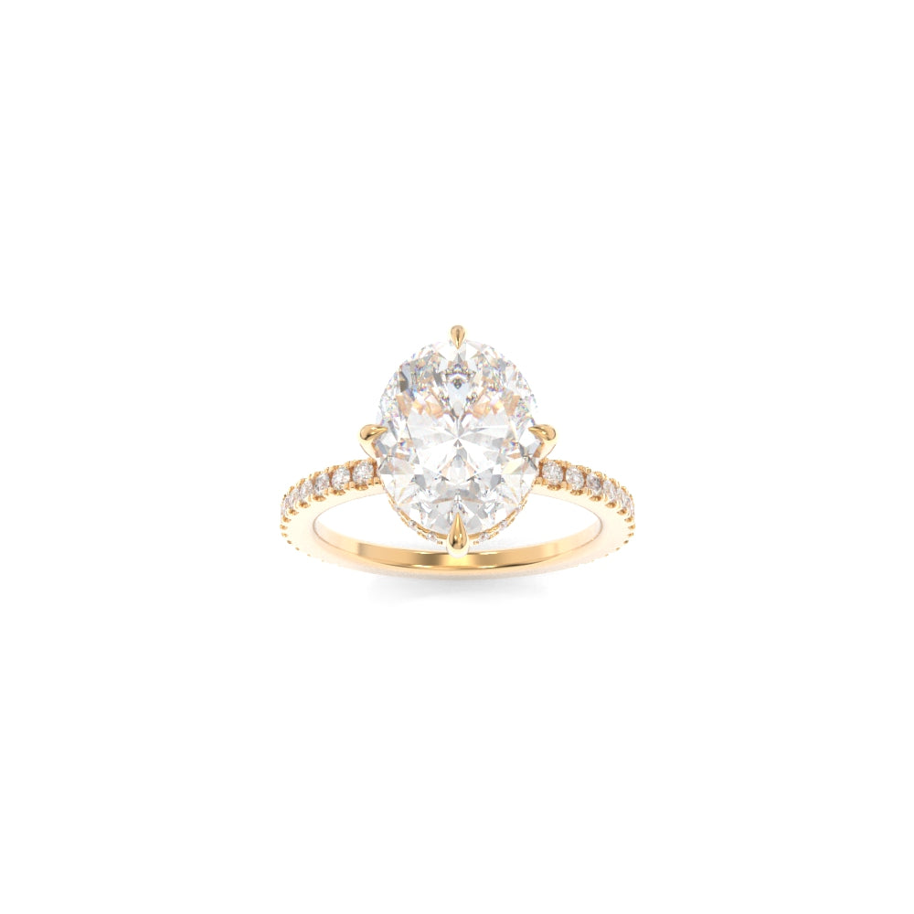 Chandler Ring - 10x7.5mm Modern Oval TTG Moissanite
