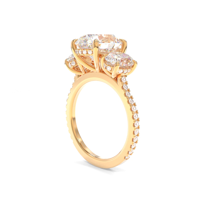 Taylor Three Stone Ring Oval
