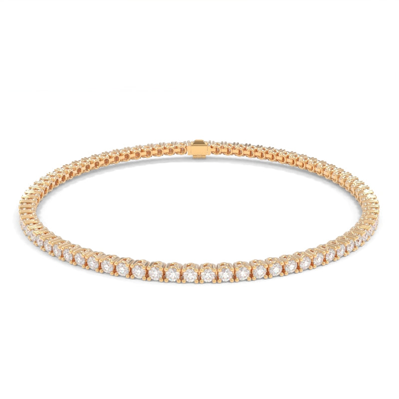 18K white gold diamond tennis bracelet - SKU#: 29407 — Michael John Bridal